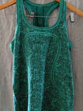 Lululemon Swiftly Racerback Seawheeze 2016 Tank